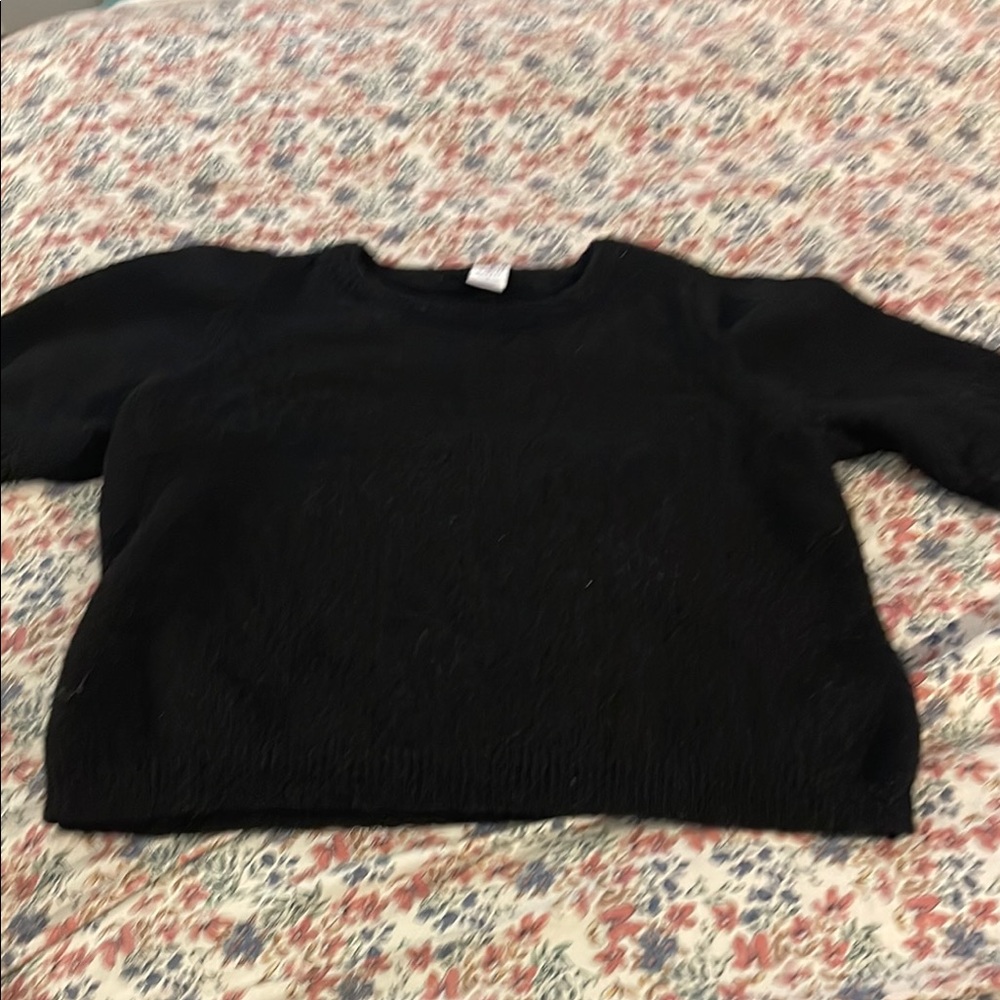 Melrose and Market Black Crew Neck Sweater